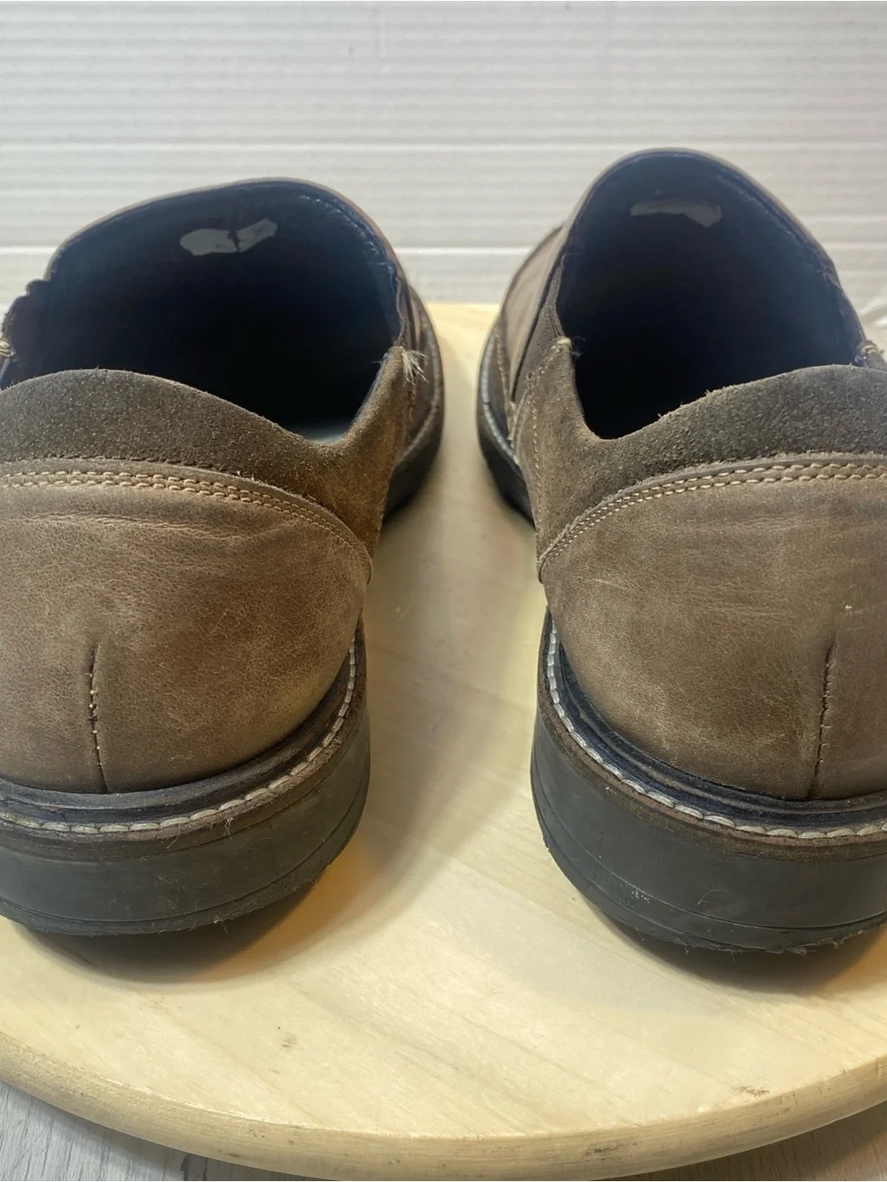 Naot Men’s Brown Leather Suede Slip On Shoes Eu Size 45 (us Men’s 12) Comfort